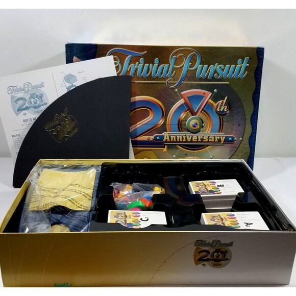 Trivial Pursuit Other - Trivial Pursuit 20th Anniversary Edition Board Game Never Played Vintage